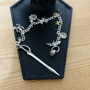 Halloween sword kindle charm